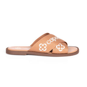 CHINELO BEGE TIRAS GORGURÃO