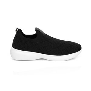 TÊNIS SLIP ON KNIT MATELASSÊ PRETO FEMININO