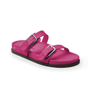 CHINELO PAPETE ROSA JASMIN DE COURO FIVELAS