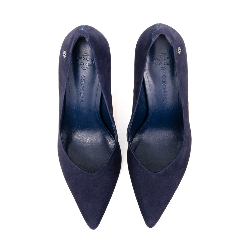 SCARPIN MARINHO AZZURRO NOBUCK SALTO ALTO FINO image number 4