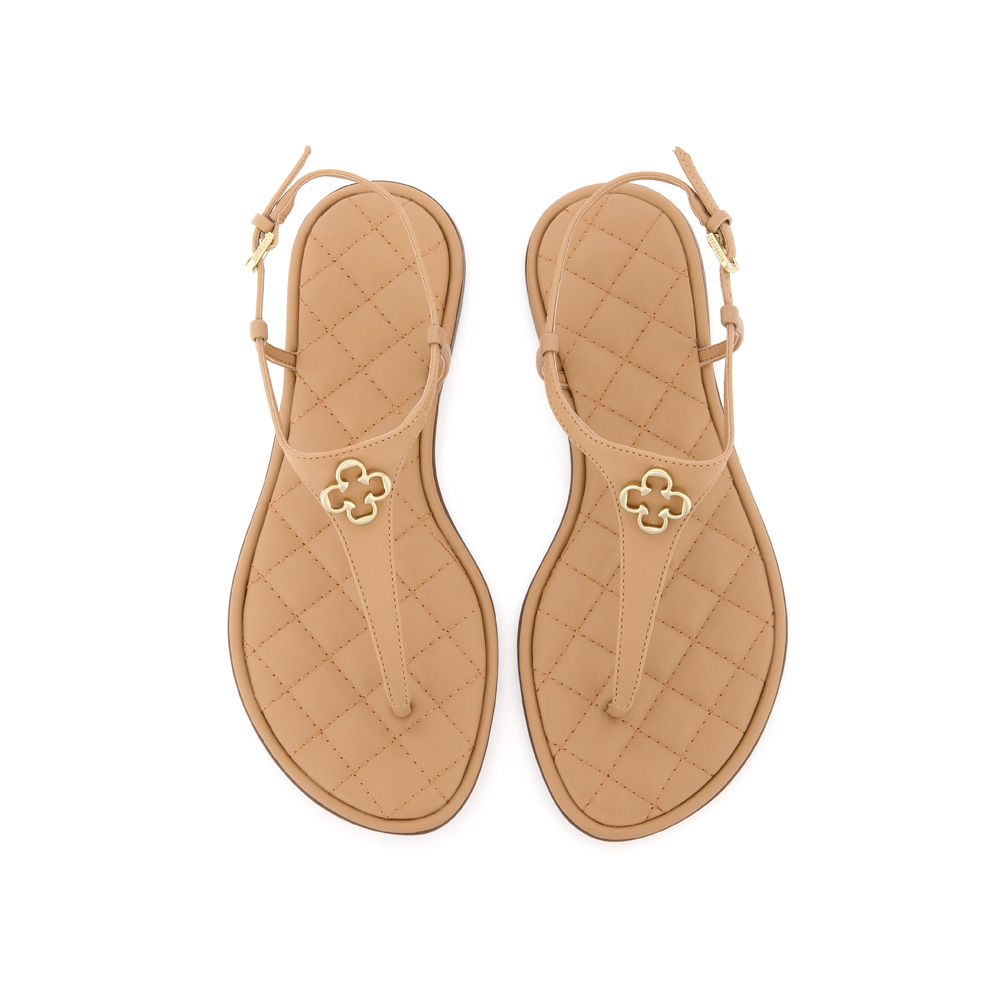 SAND&Aacute;LIA RASTEIRA BEGE MATELASS&Ecirc; image number 4