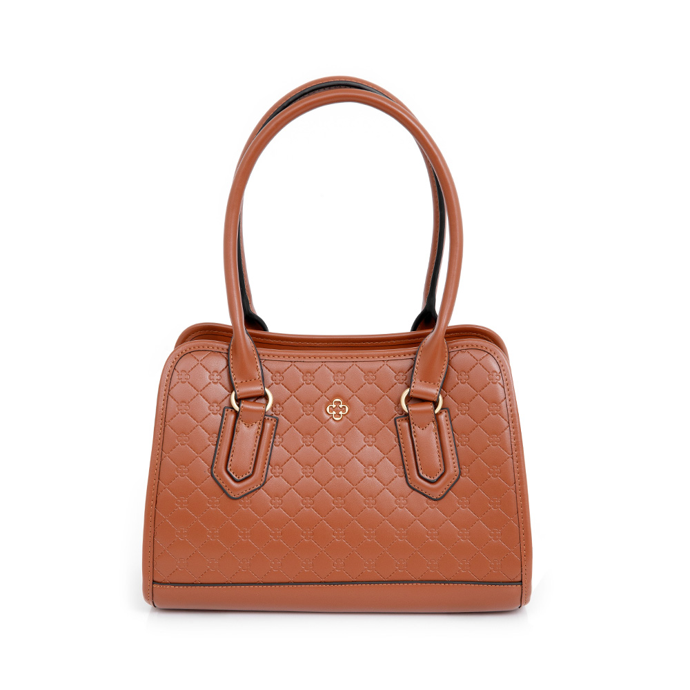 BOLSA SHOPPER CARAMELO MONOGRAMA image number 0