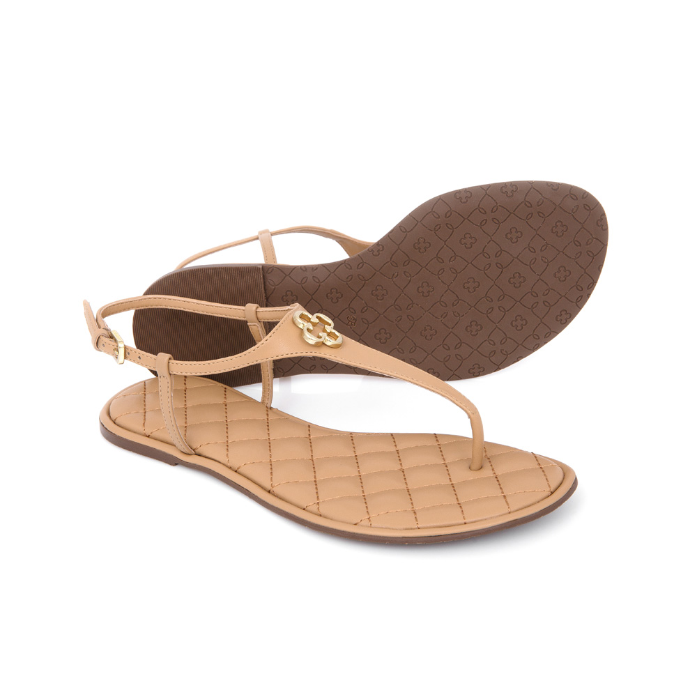 SAND&Aacute;LIA RASTEIRA BEGE MATELASS&Ecirc; image number 3