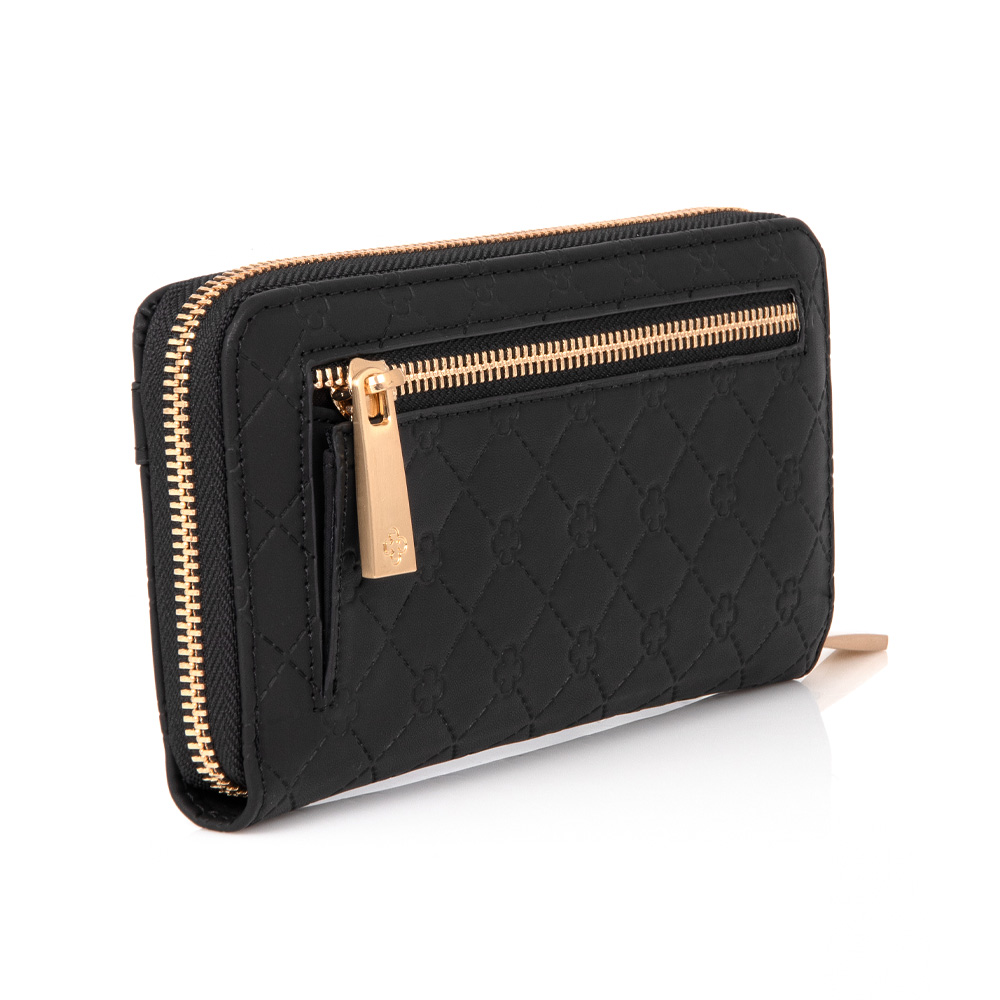 CARTEIRA FEMININA PRETA MONOGRAMA image number 2