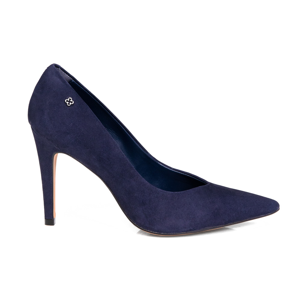 SCARPIN MARINHO AZZURRO NOBUCK SALTO ALTO FINO image number 0